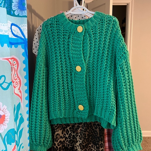 Dressed in LALA Sweaters - Dressed in LALA Button-Up Cardigan